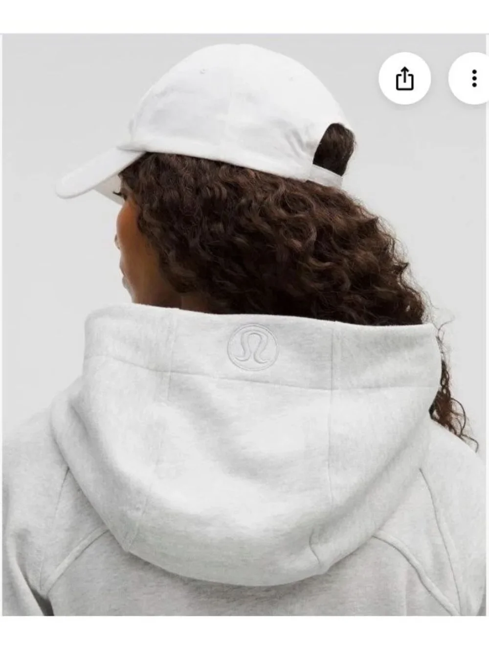 lululemon Scuba Full Zip Cropped Hoodie Heathered Core Ultra Light Grey Size 8